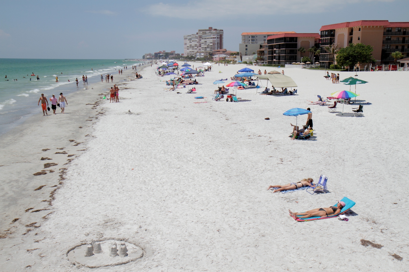 The beachfront in Redington Shores, Florida, when it was more robust. The federal government is refusing to restore eroded sections of the beach amid a standoff with local homeowners.